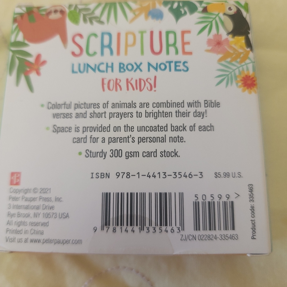 NIB Set Of 2 Lunch Box Notes For Kids Scripute Cards And Lunch Box Jokes - Picture 3 of 3